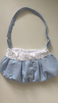 blue button bag